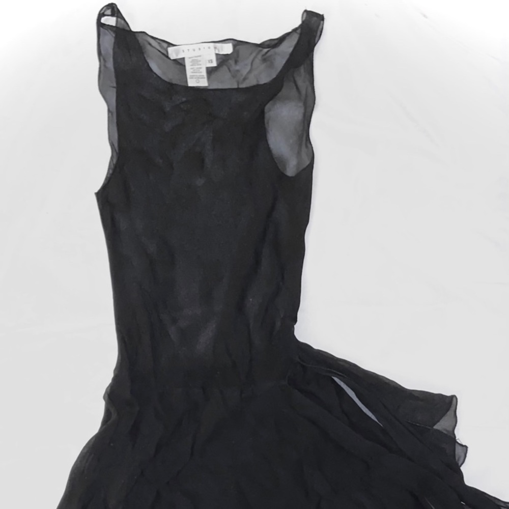 Studio m black silk dress